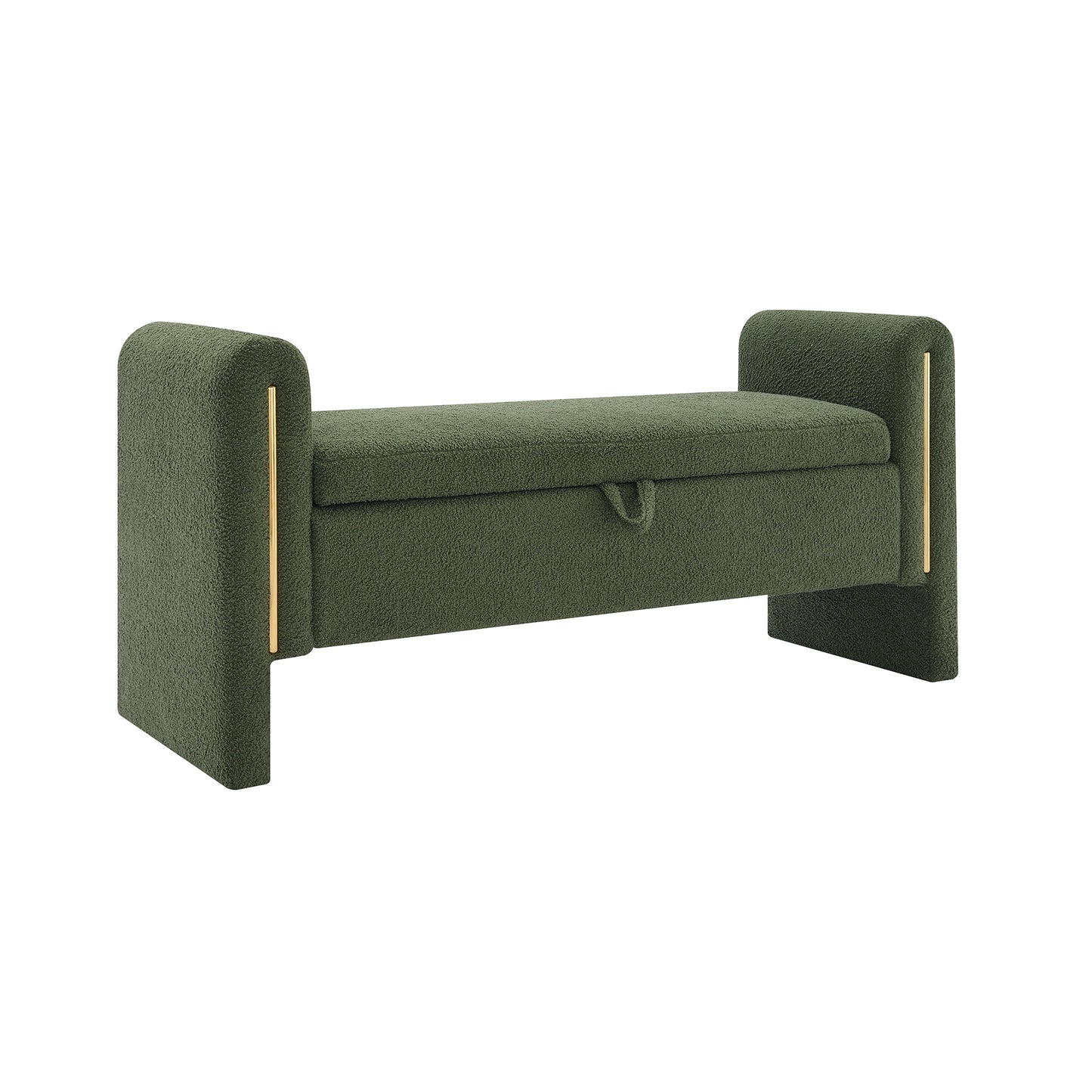 Silverleaf Modern Olive Storage Bench