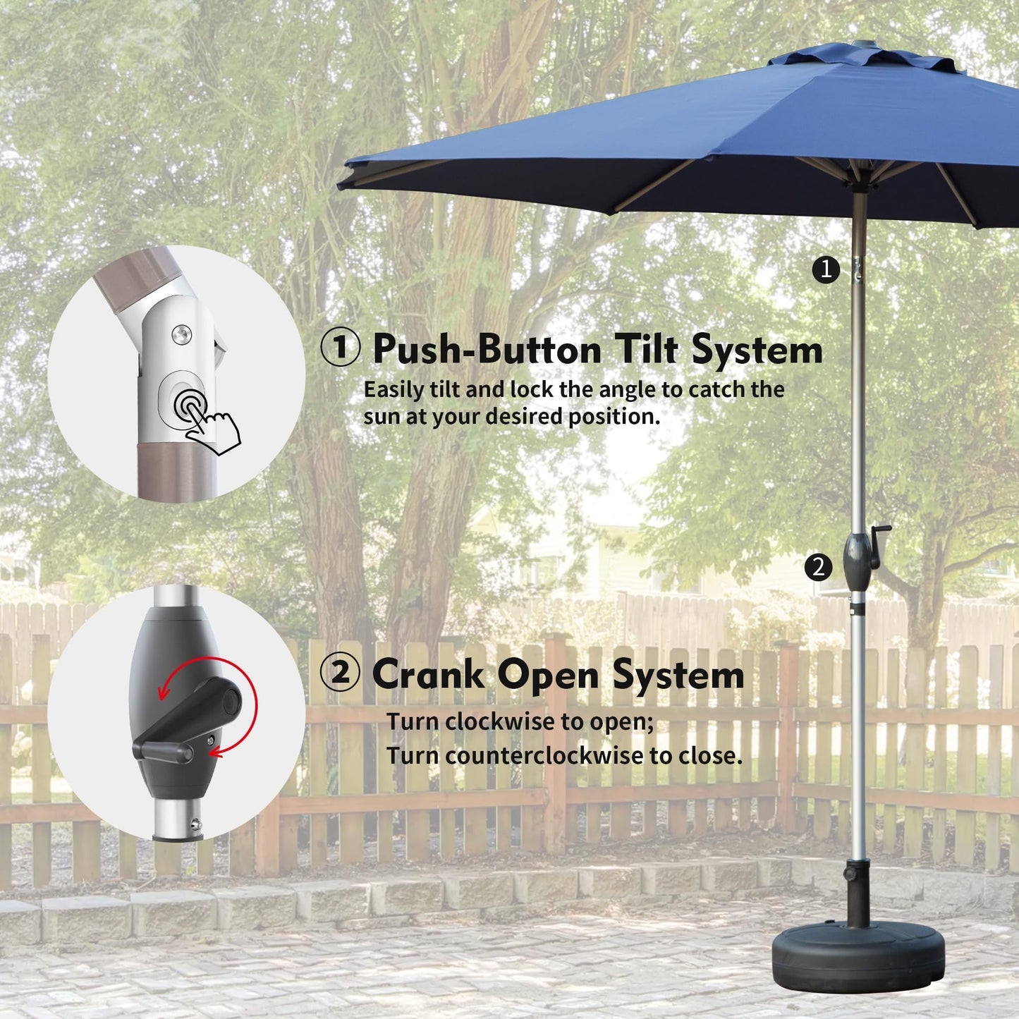Fremont Contemporary Patio Umbrella
