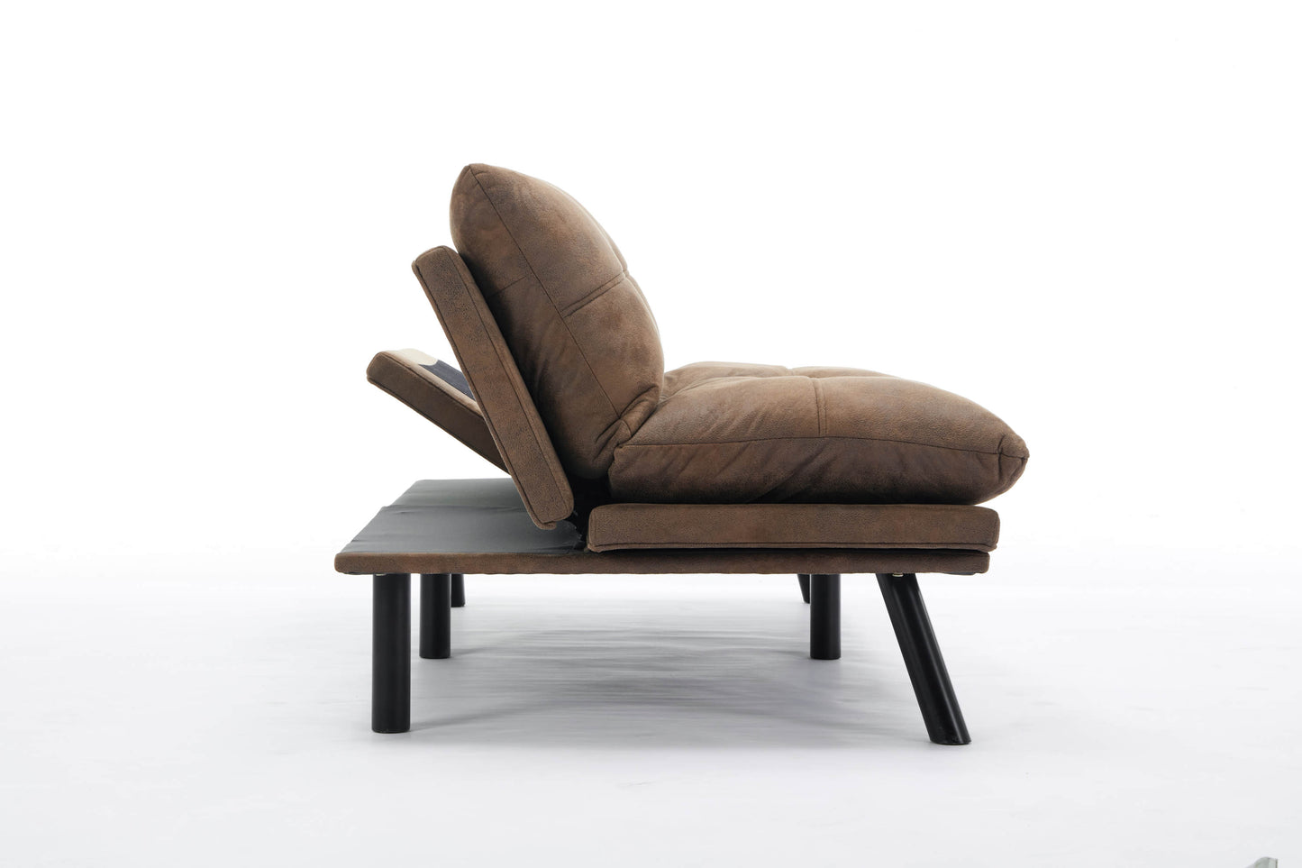 Kingsly Modern Leather Convertible Sofa Bed