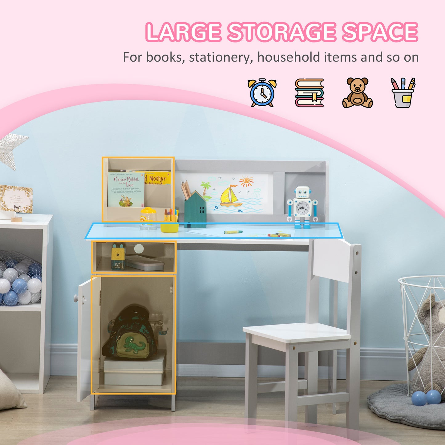 Justo Modern Qaba Toddler Desk
