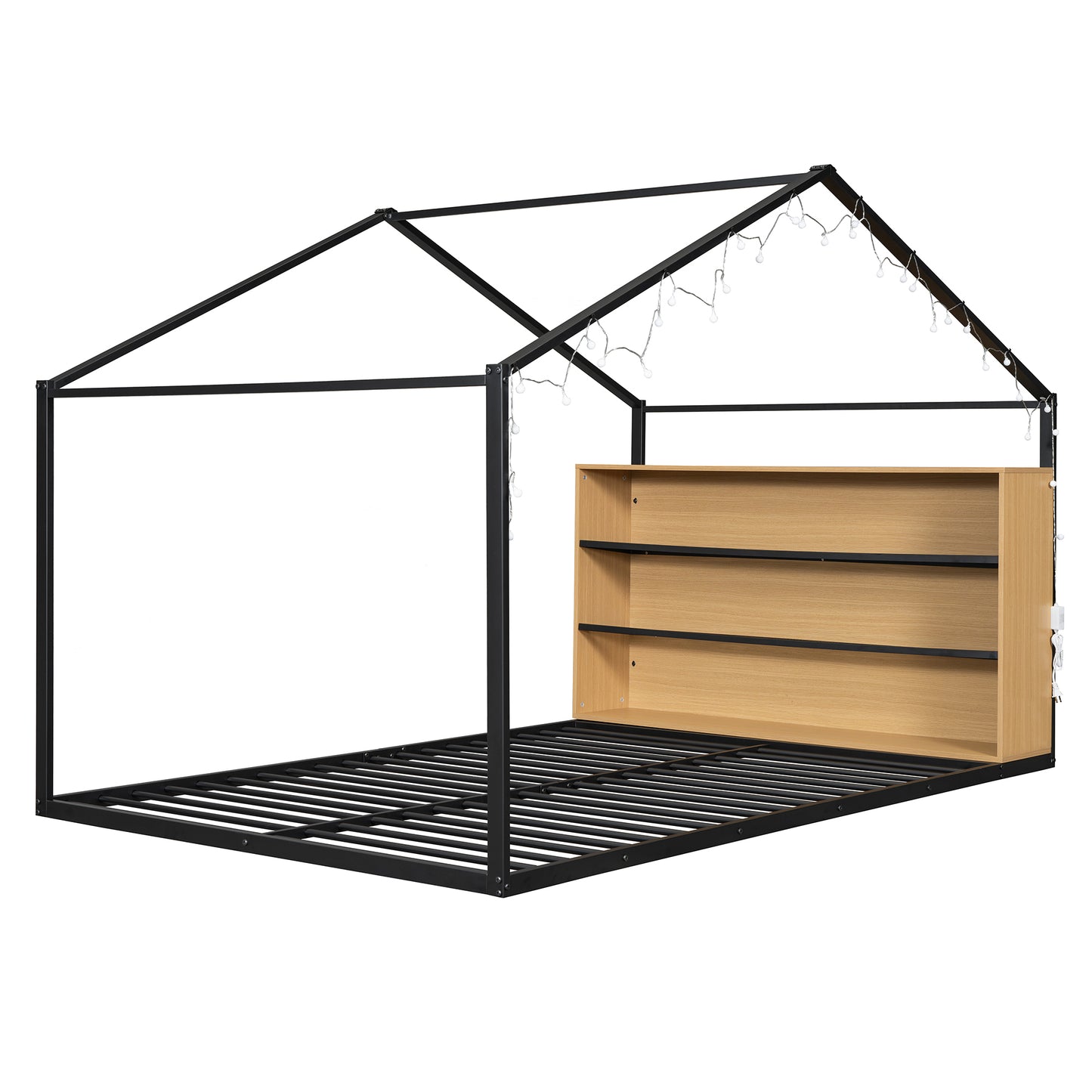 Bartholomew Industrial Metal House Bed Frame