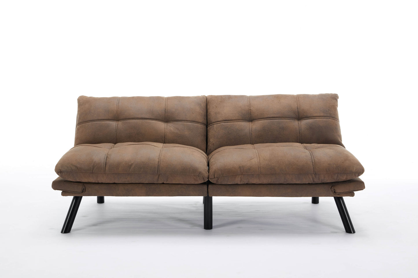 Kingsly Modern Leather Convertible Sofa Bed
