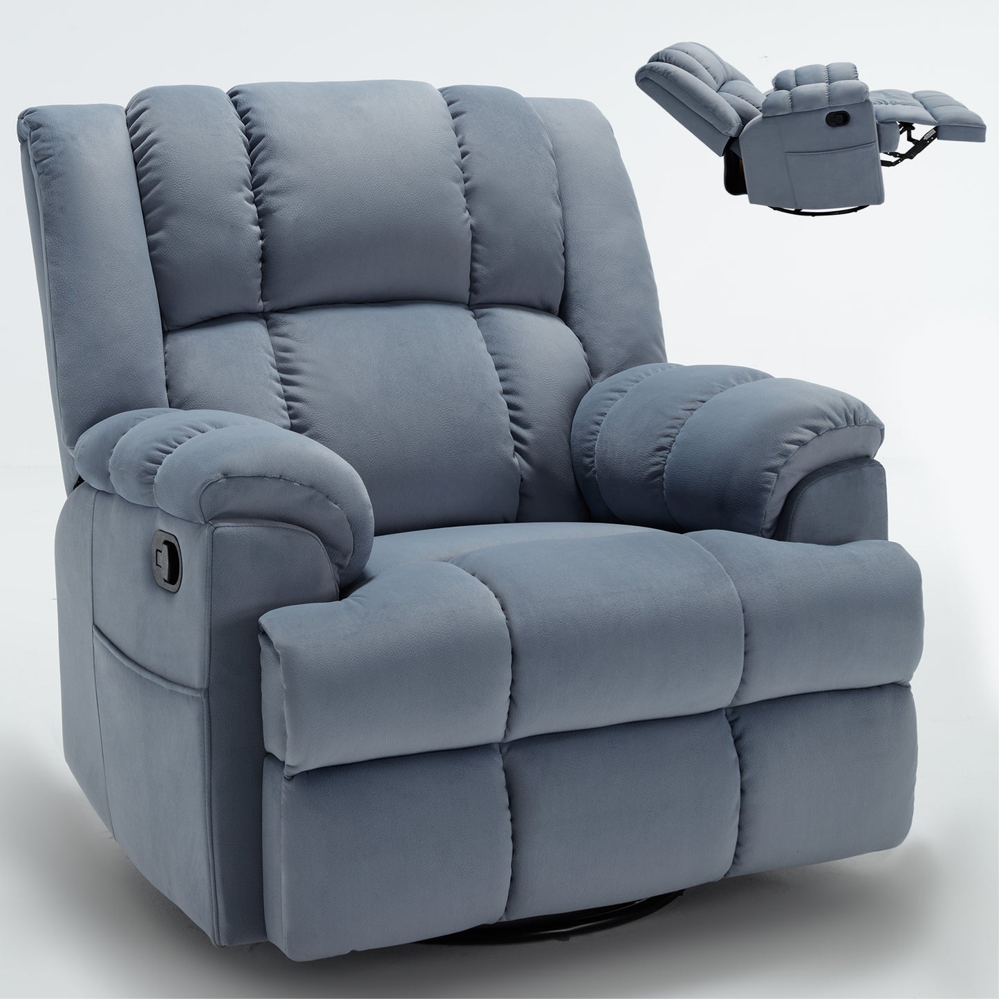 Irvington Modern Fabric Recliner Sofa Chair