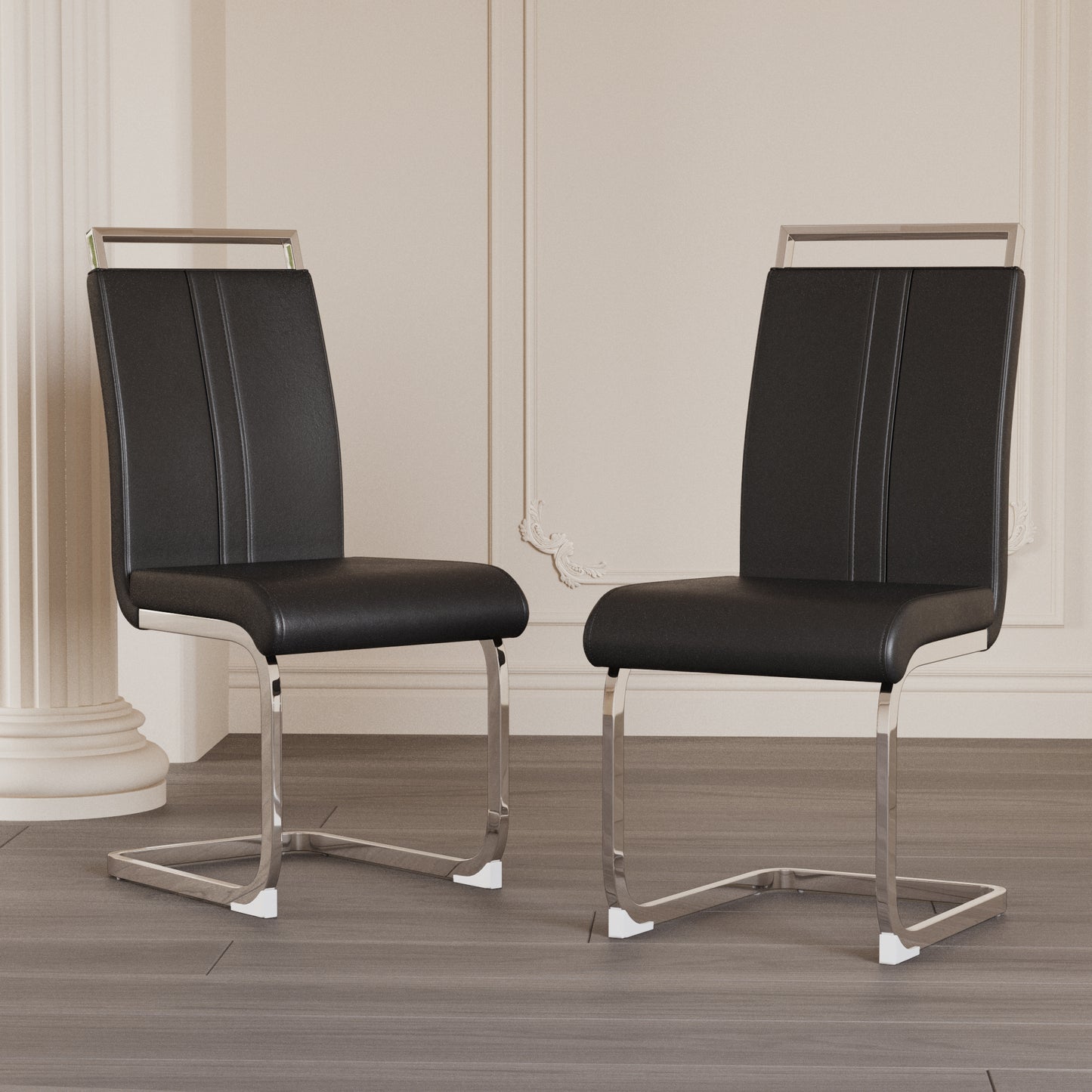 Cleo Modern PU Leather Chairs