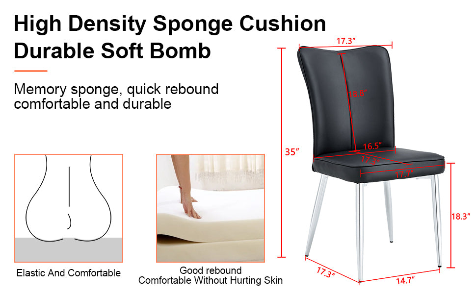 Amity Modern Minimalist Dining Chairs