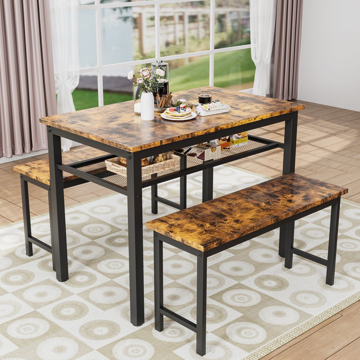 Warmsprings Modern Farmhouse Kitchen Table Set