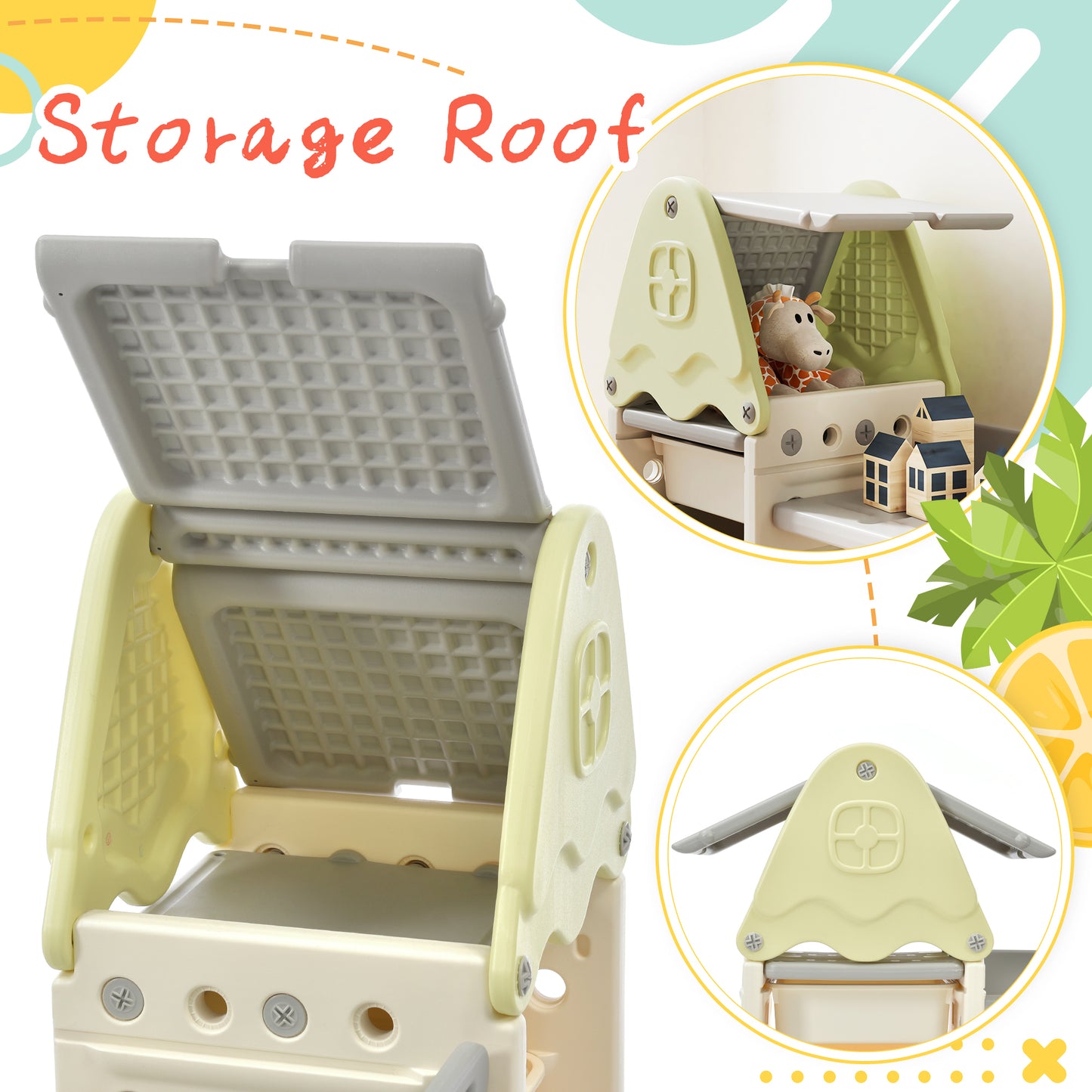 Justo Modern Kids Storage Shelf