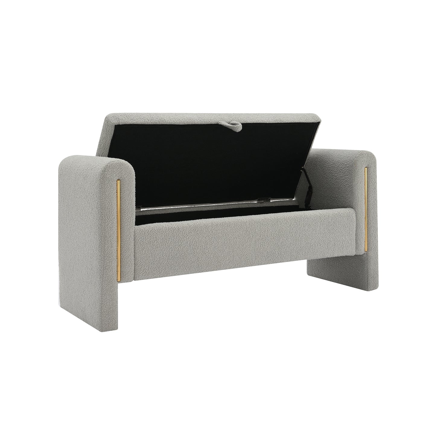 Warmsprings Modern Upholstered Storage Bench