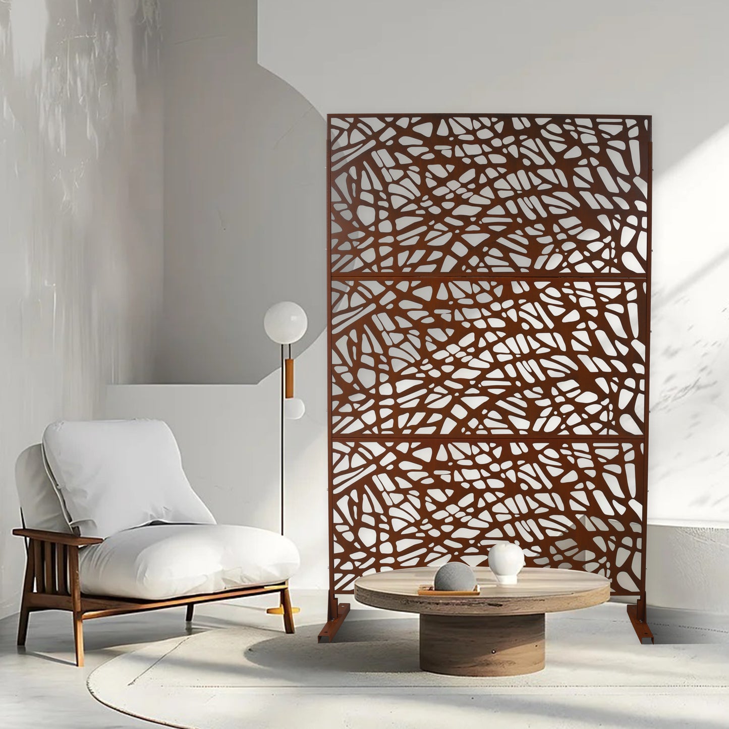 Bartholomew Industrial Metal Privacy Screen