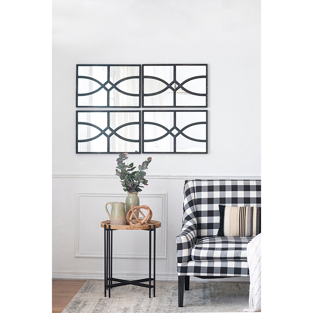 Lazzareschi Craftsman Wooden Wall Mirror