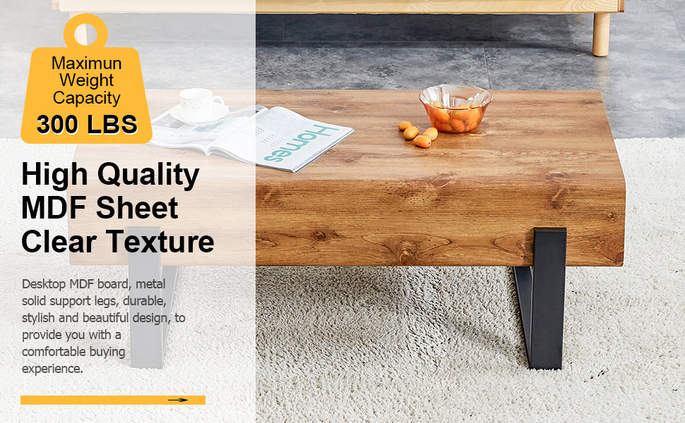 Ghivi Industrial Rustic Elegance Coffee Table