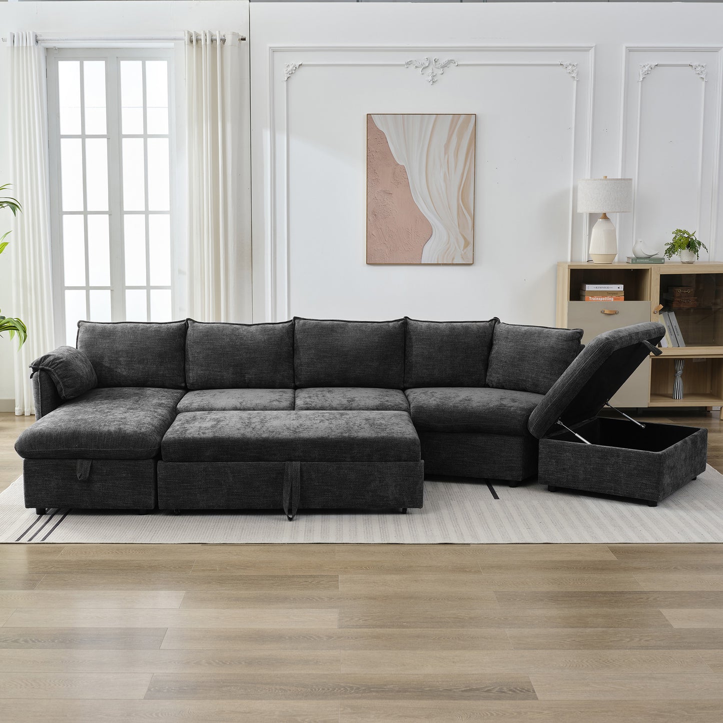 Sonoma Modern Pull-out Couch Sectional