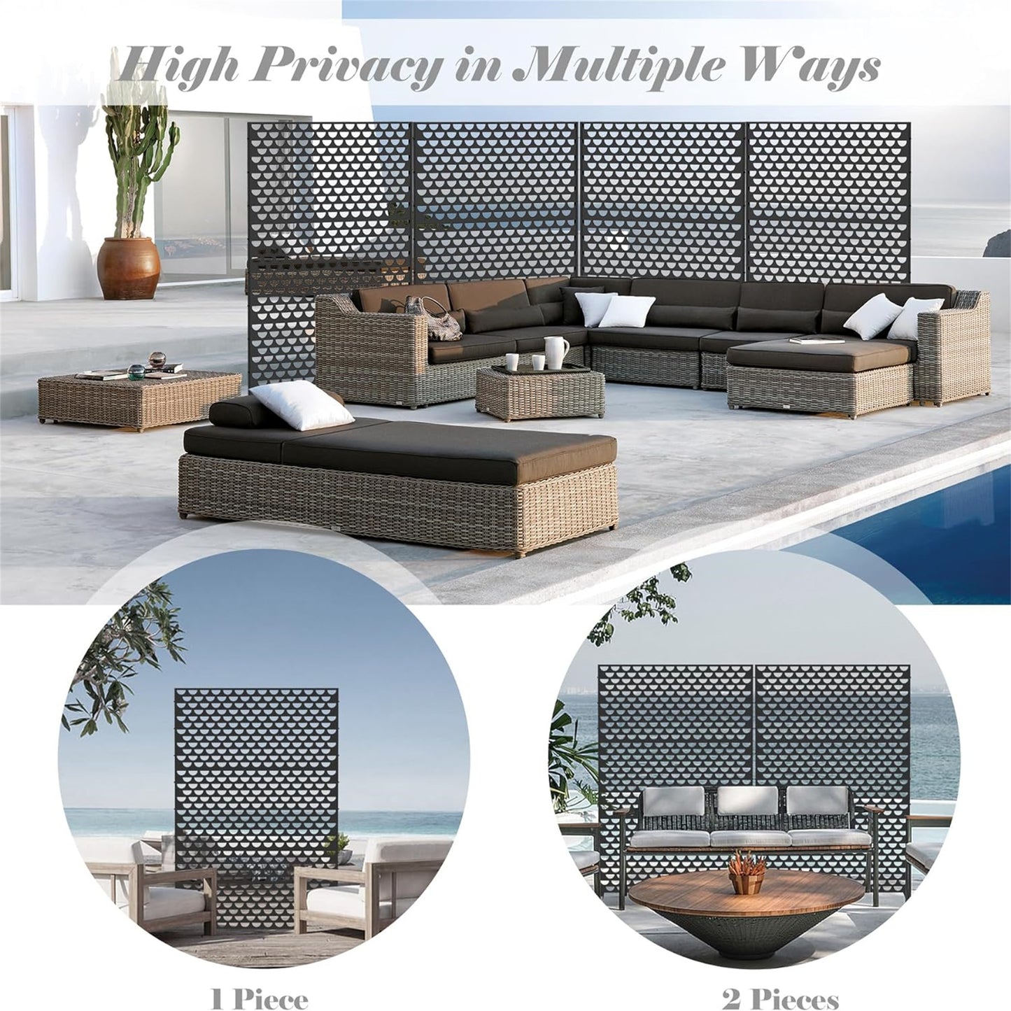 Justo Modern Privacy Screens