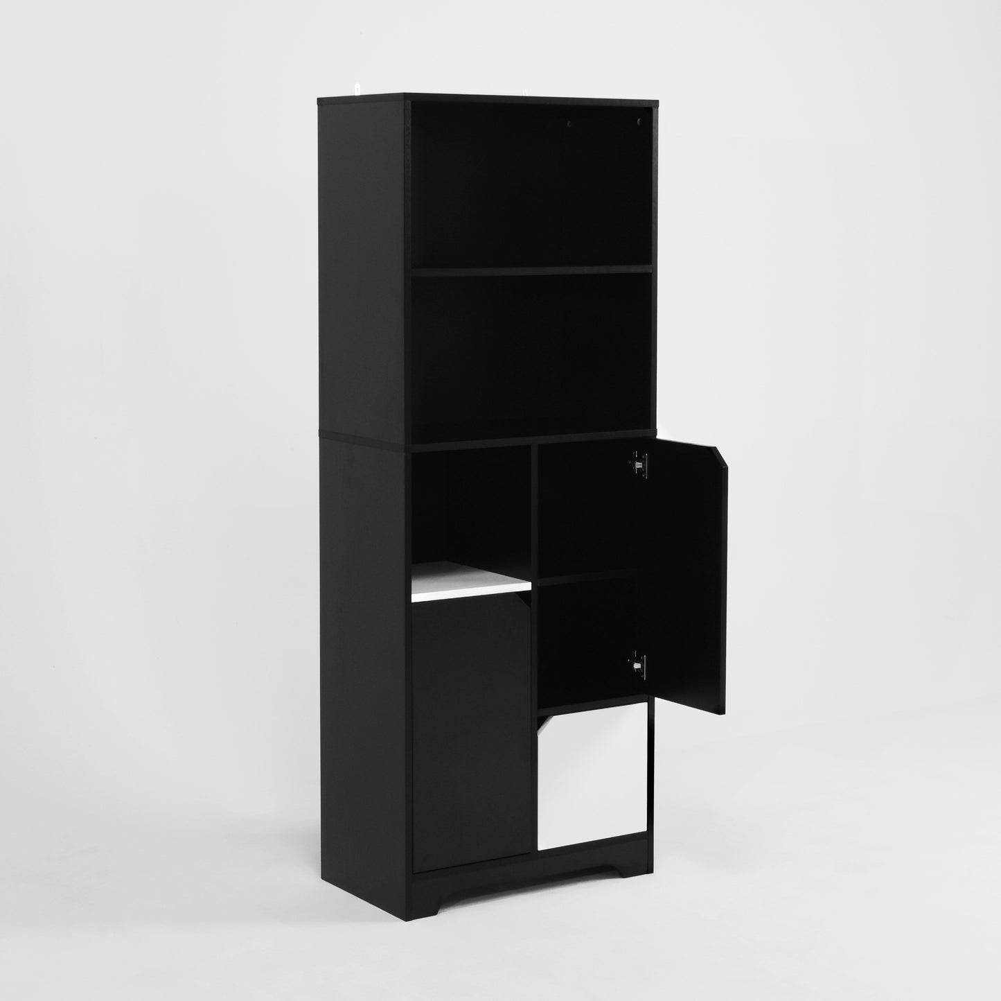 Eda Modern Open Bedroom Storage Cabinet