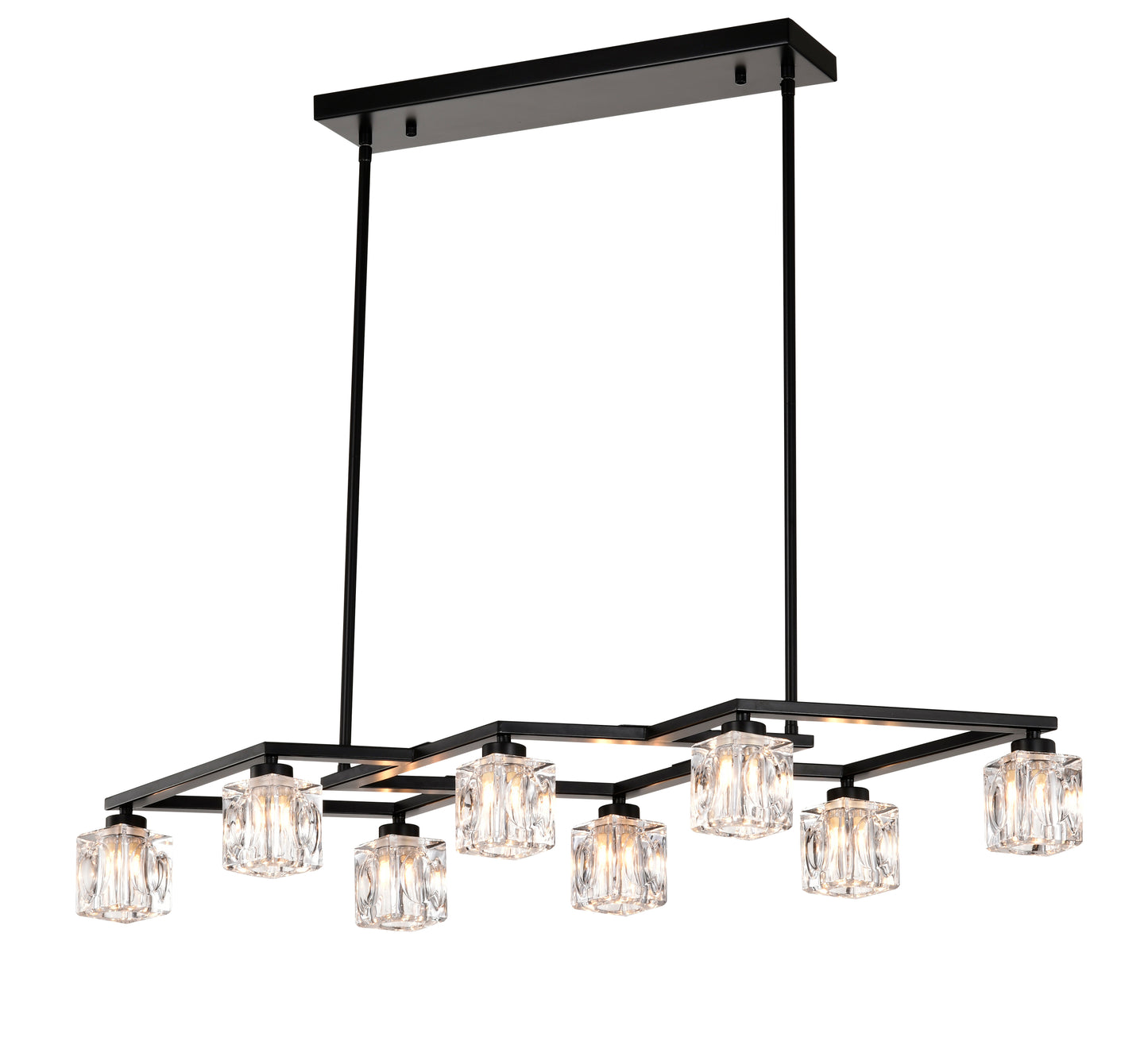 Marcel Industrial Crystal Chandelier