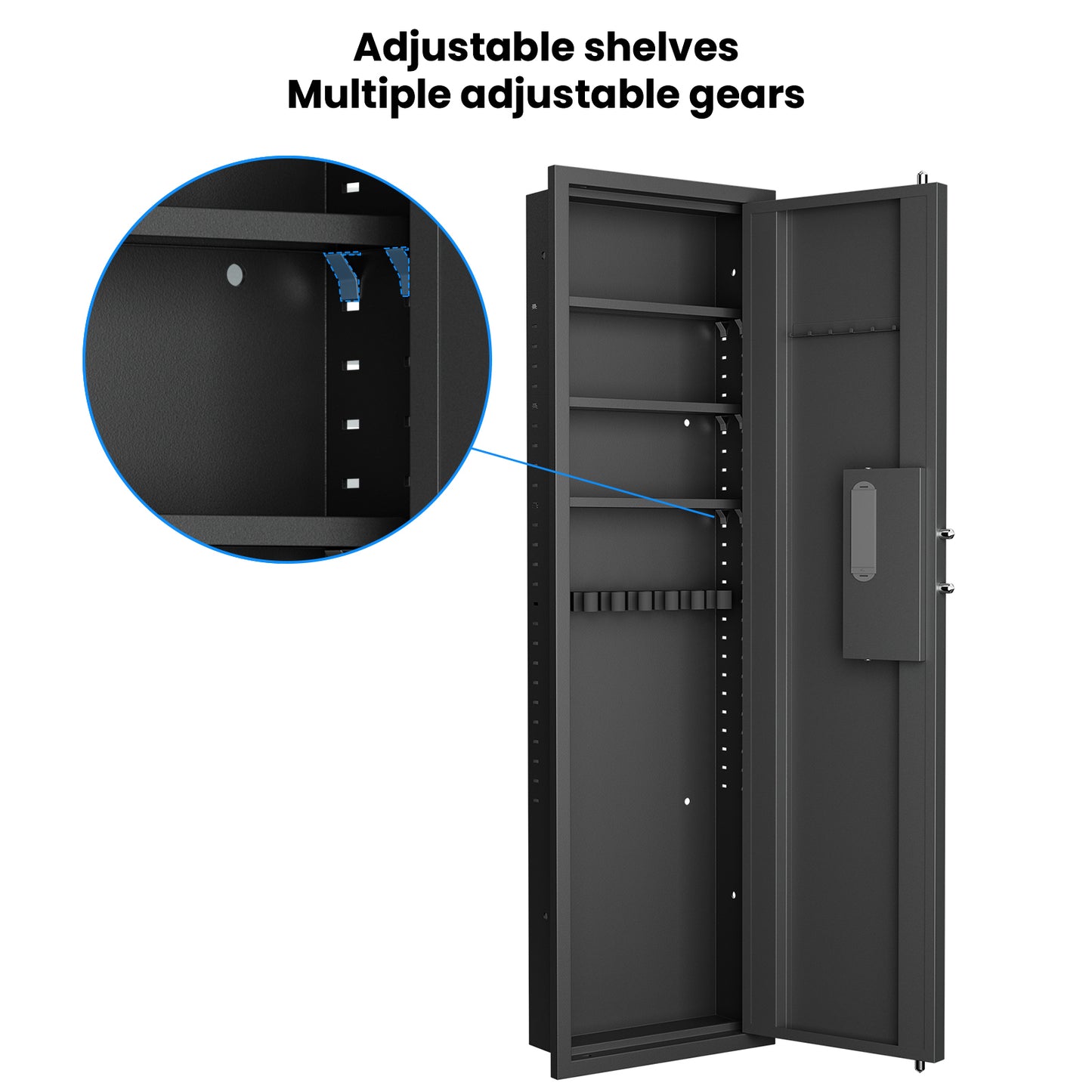 Napa Modern Fingerprint Wall Gun Safe