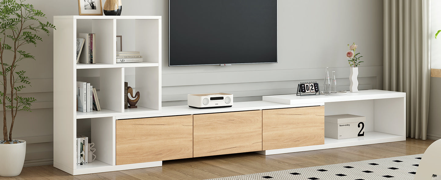 Amity Modern Extendable TV Stand Entertainment Center