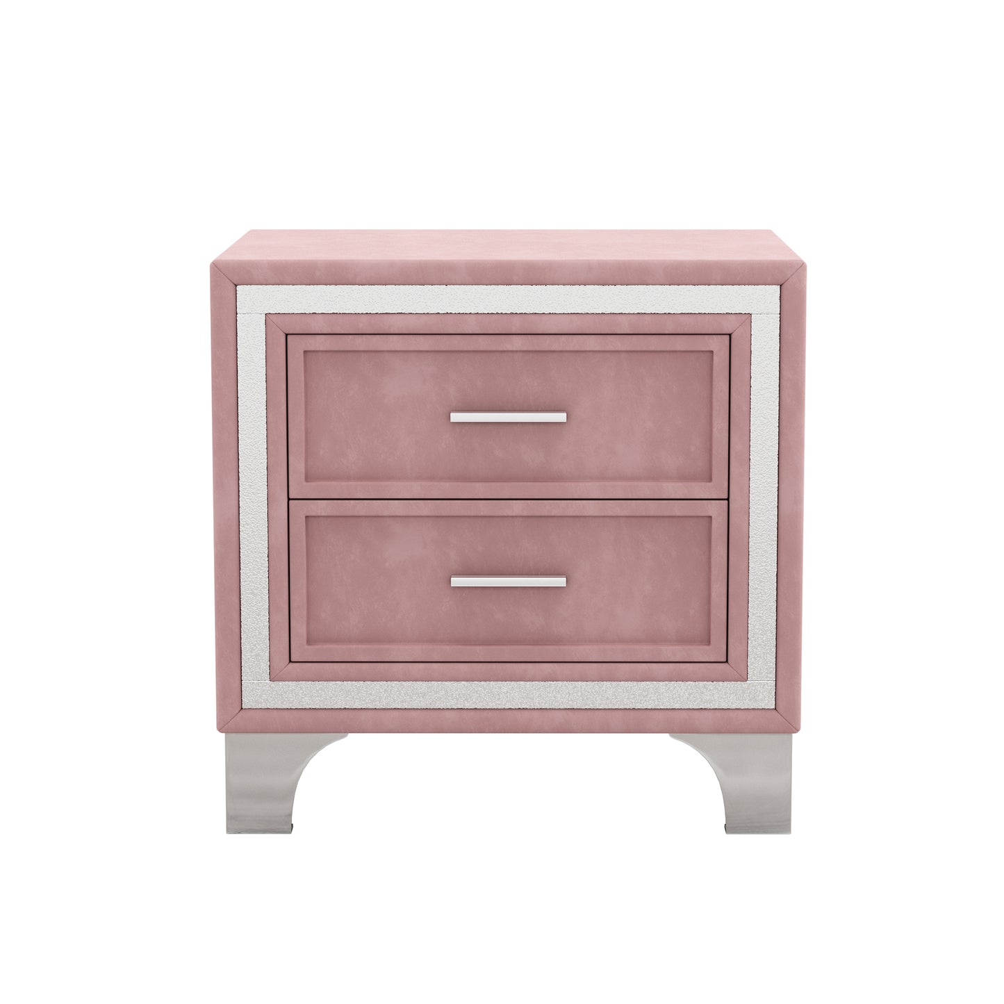 Sonoma Contemporary Velvet Bedside Table