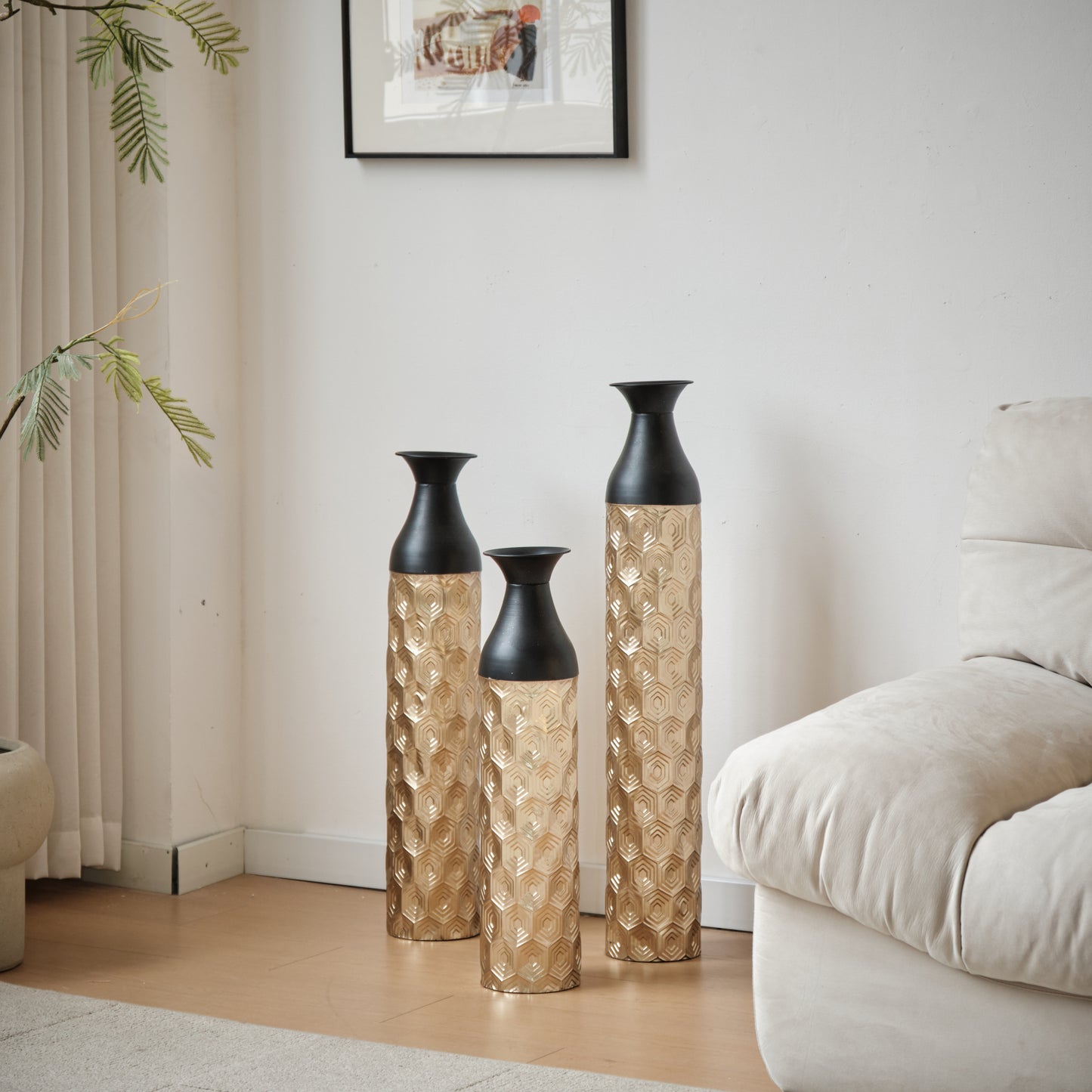 Centerville Modern Floor Metal Vases
