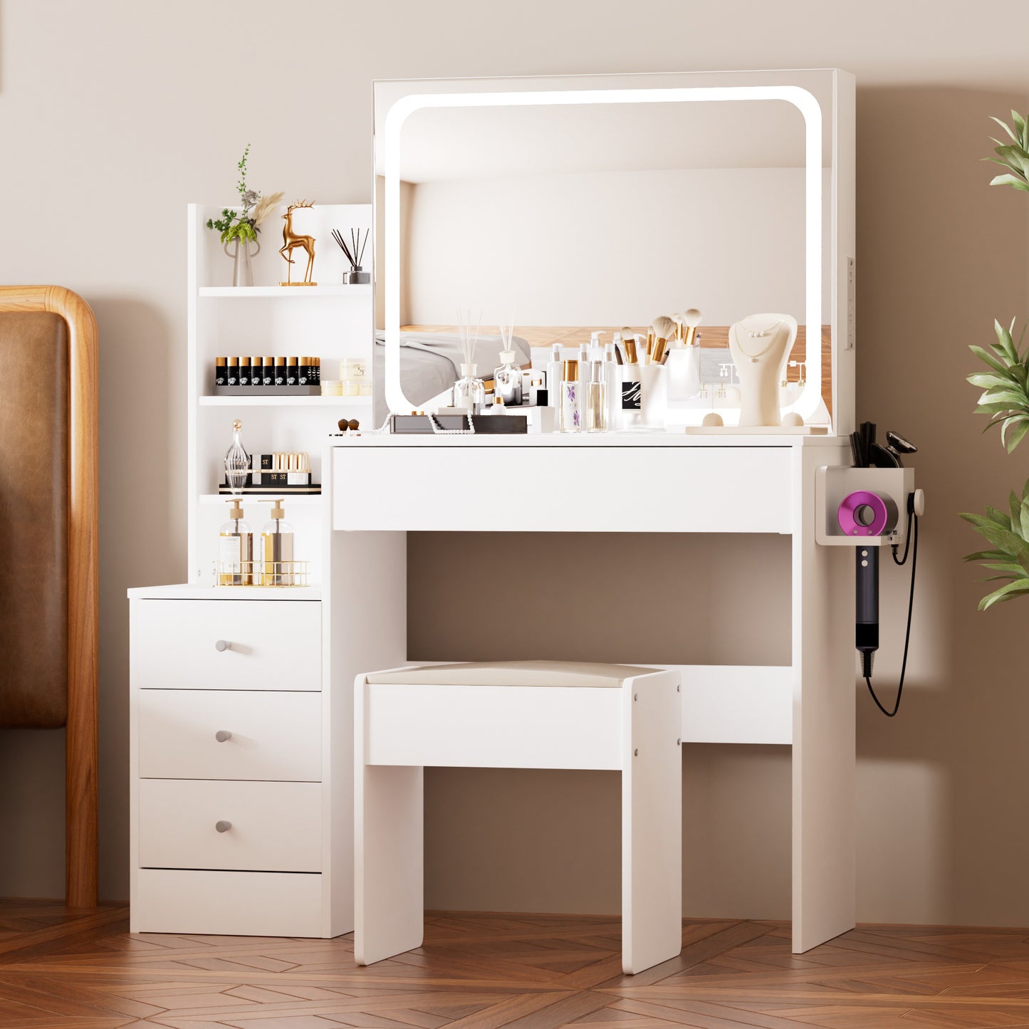 Warmsprings Contemporary Elegant Vanity Desk