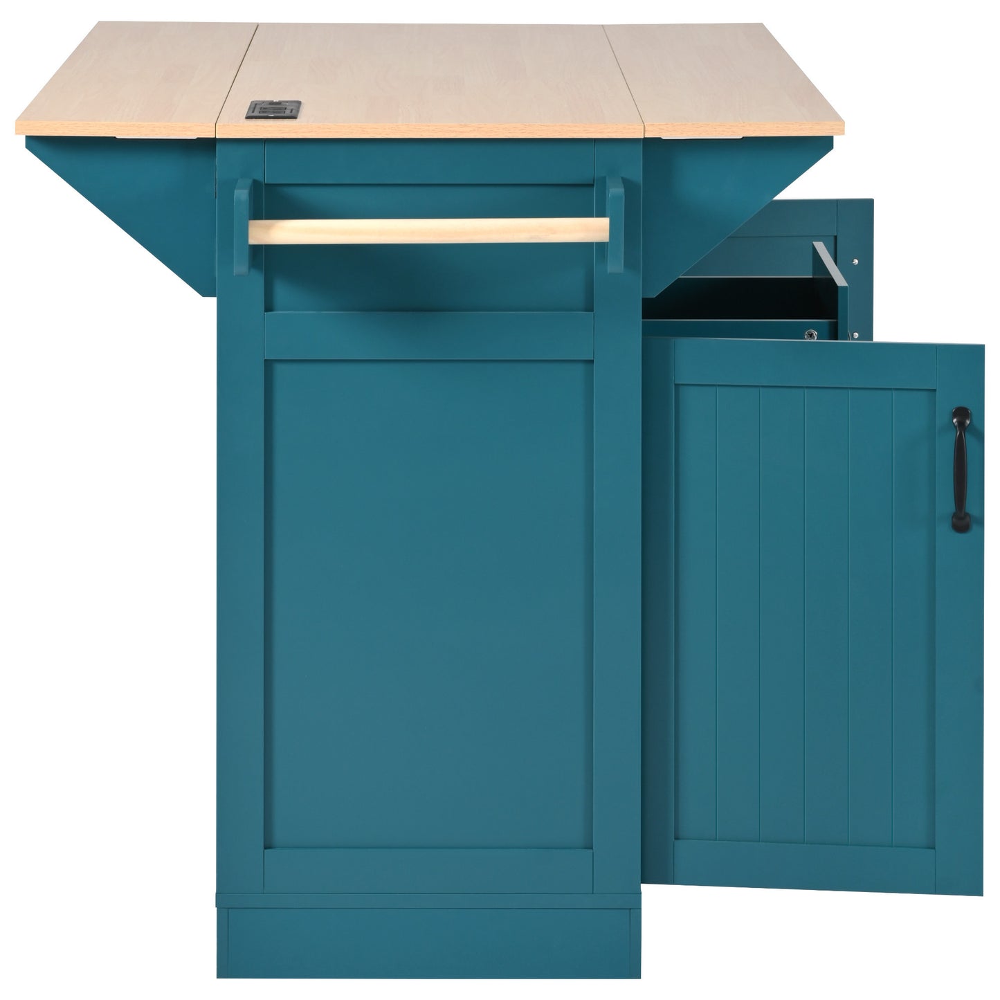 Cleo Modern Rolling Kitchen Cart
