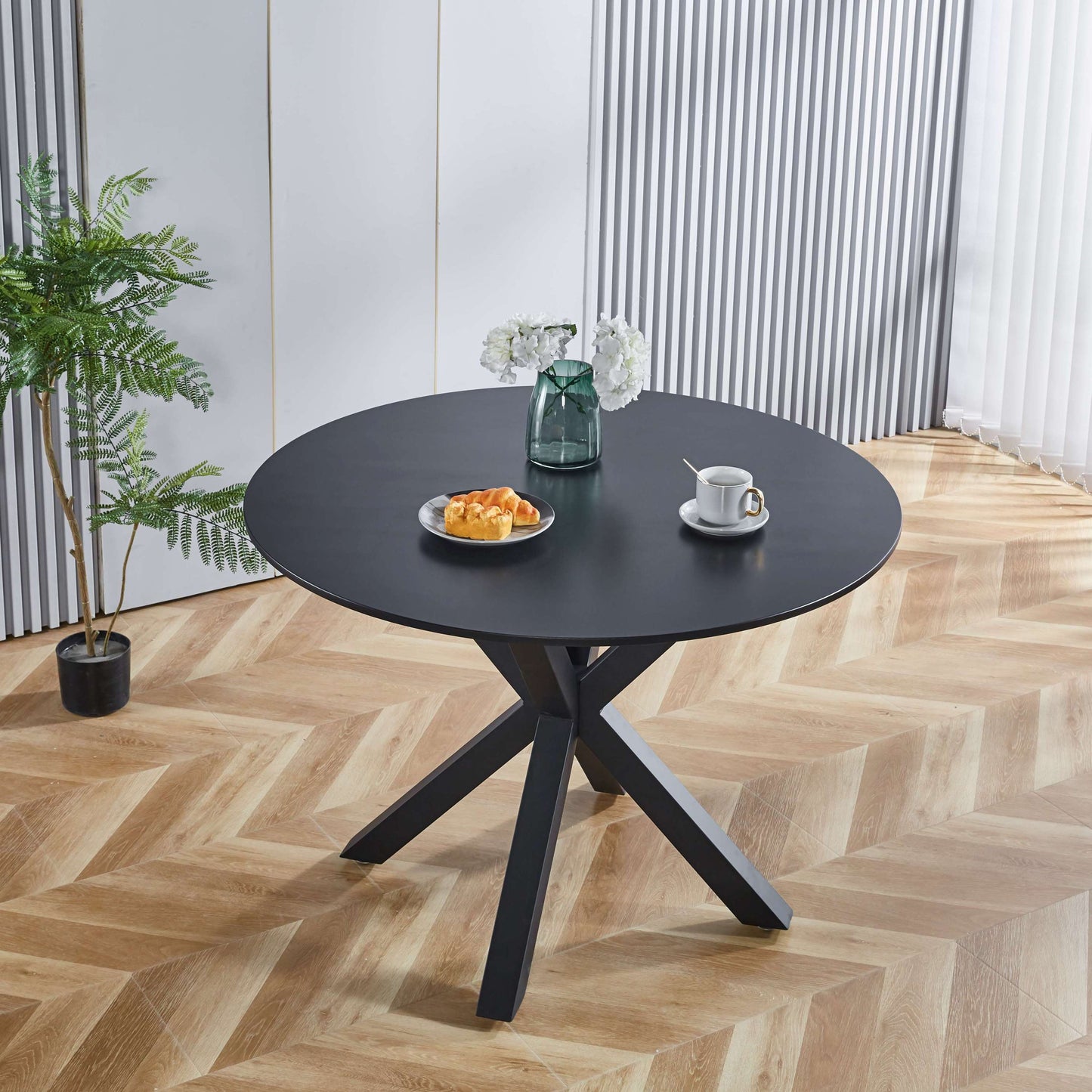 Amity Mid-Century Pedestal Dining Table