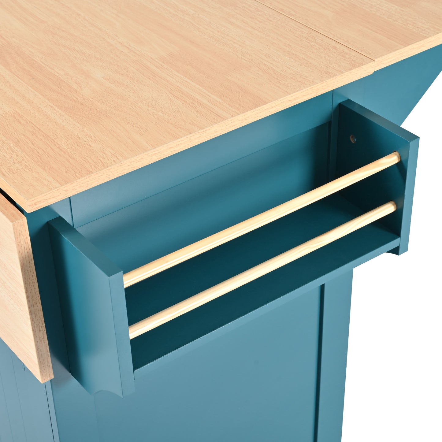 Cleo Modern Rolling Kitchen Cart