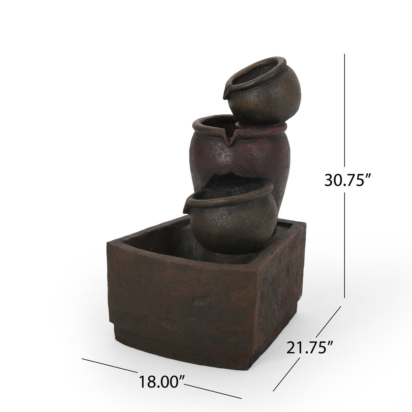 Centerville Modern Rustic Outdoor Fountain