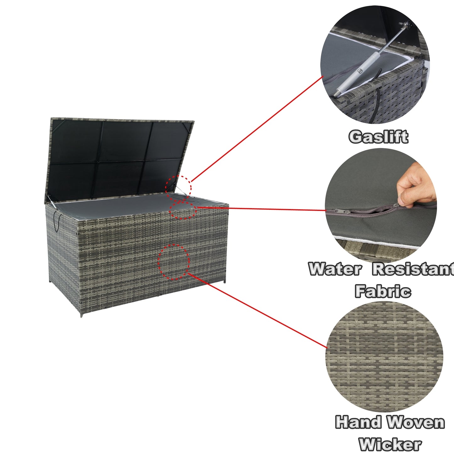 Somerset Contemporary Outdoor Storage Box