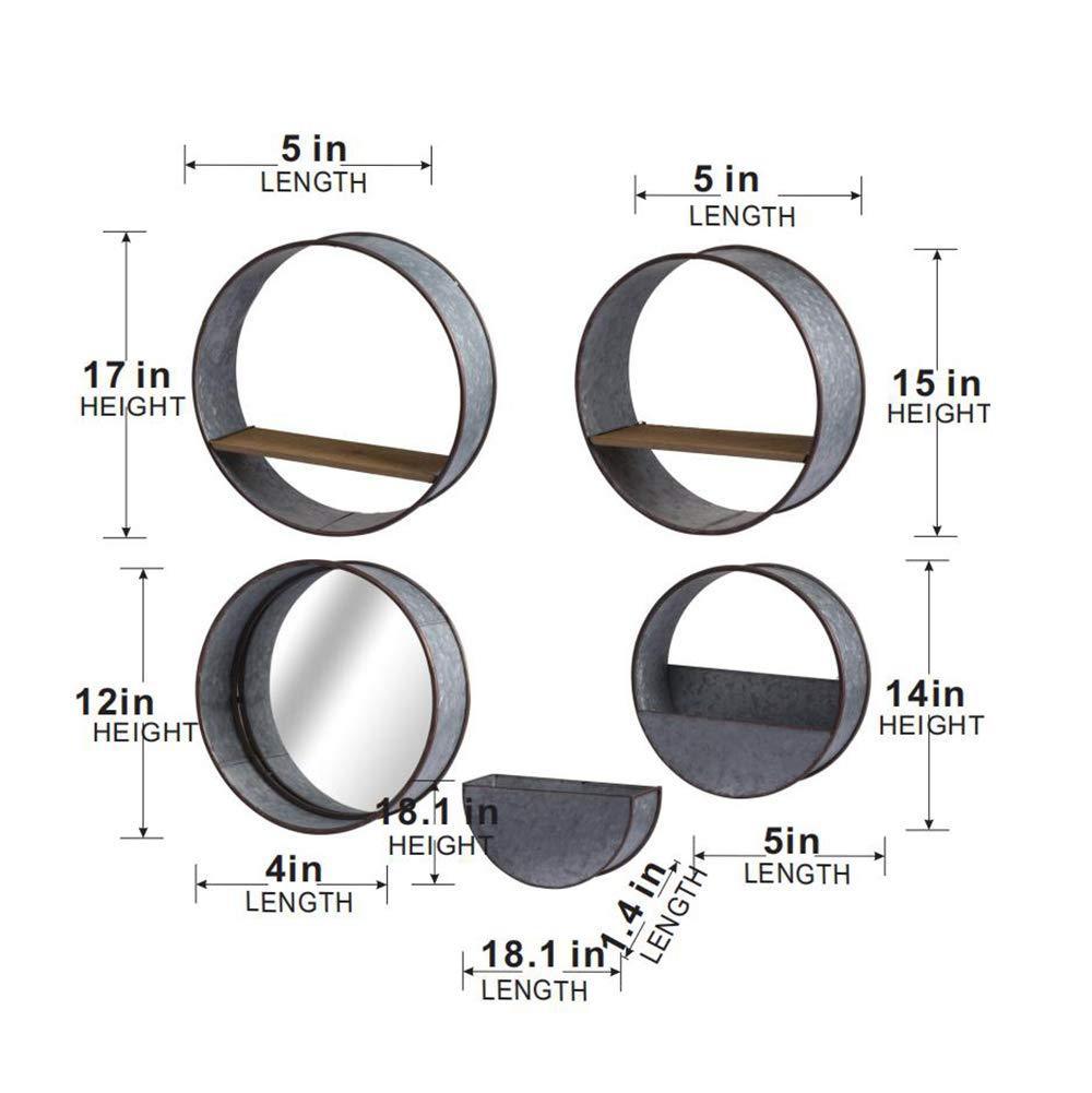 Jiron Industrial Round Metal Planter