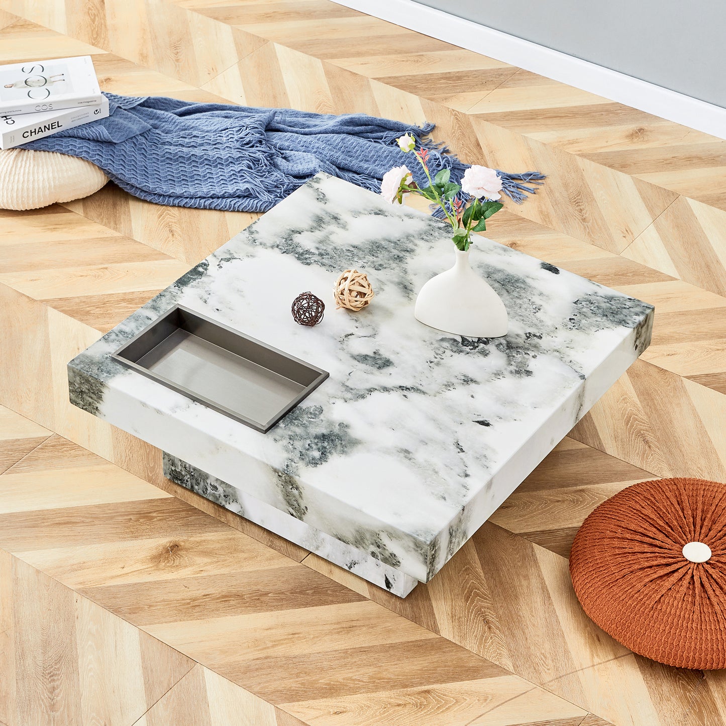 Jiron Modern Fusion Marble Coffee Table