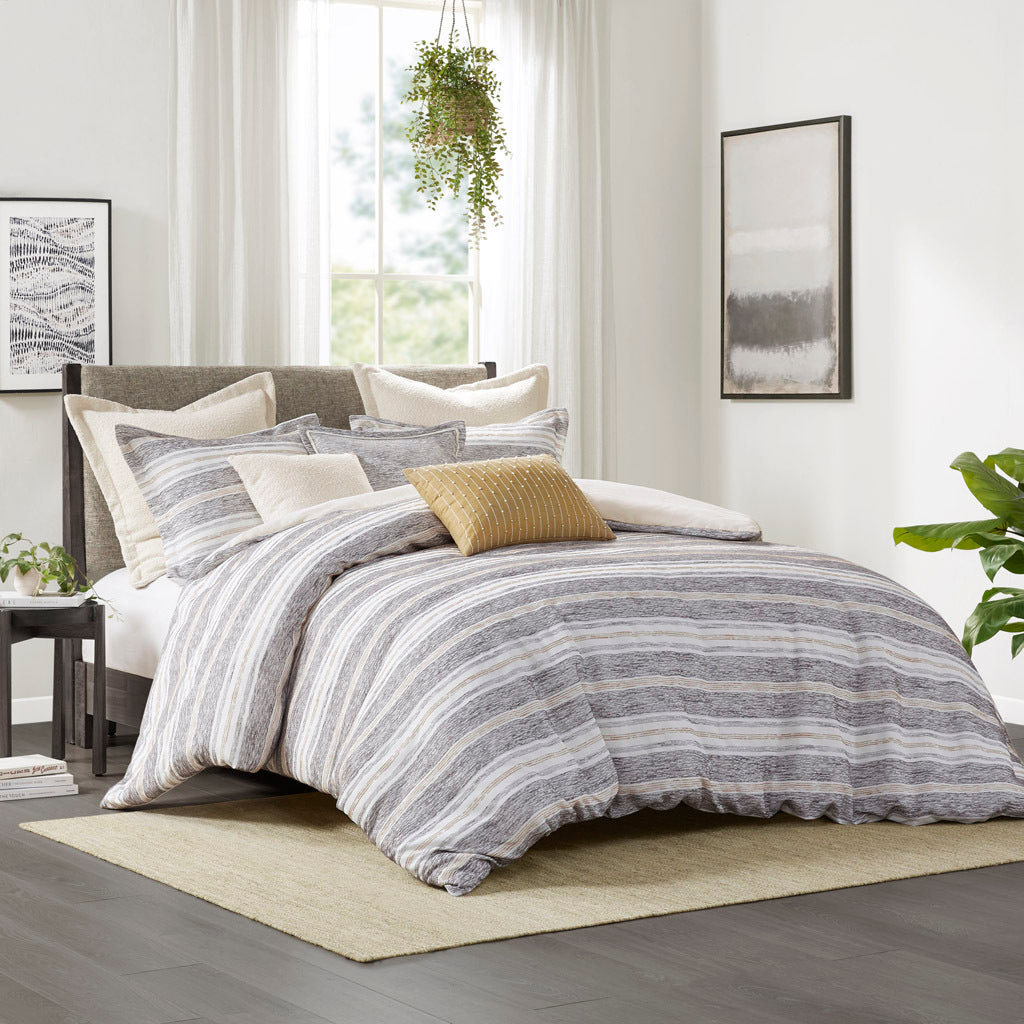 Sonoma Contemporary Chenille Striped Comforter Set
