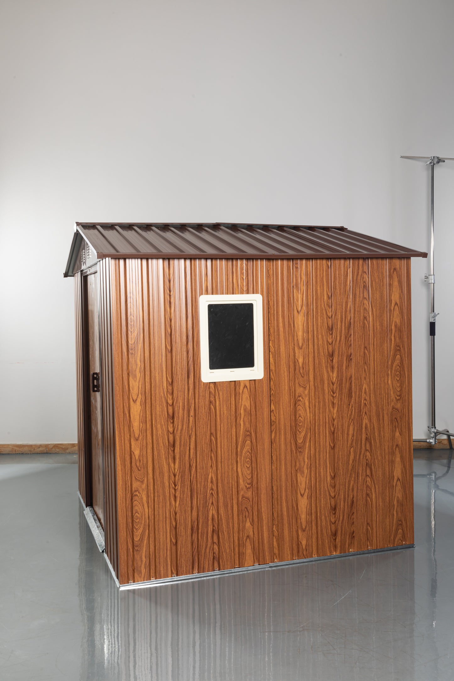 Calista Industrial Outdoor Metal Storage Shed