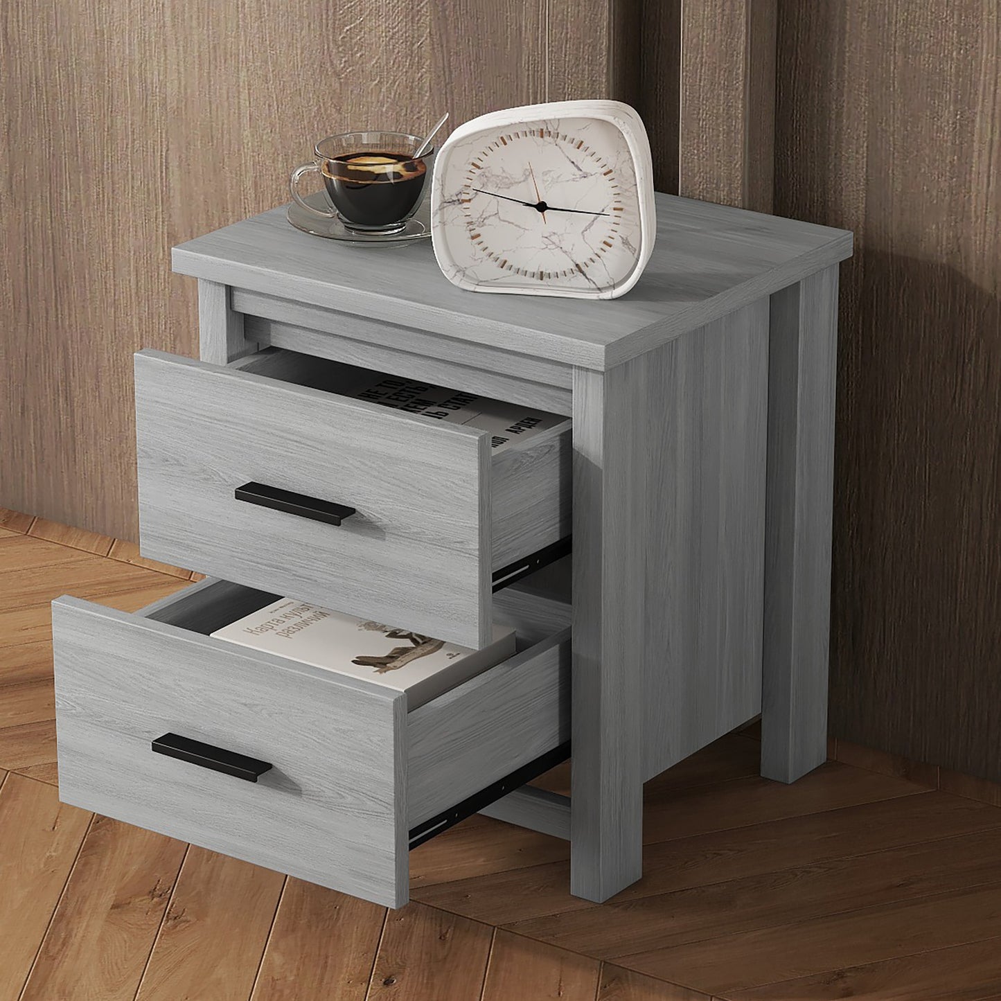 Centerville Modern Havenwood Rustic Nightstand