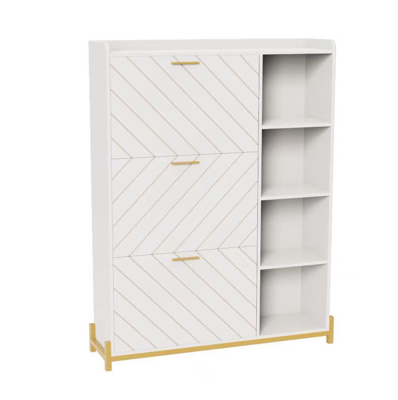 Mission Modern Slim Shoe Storage Cabinet