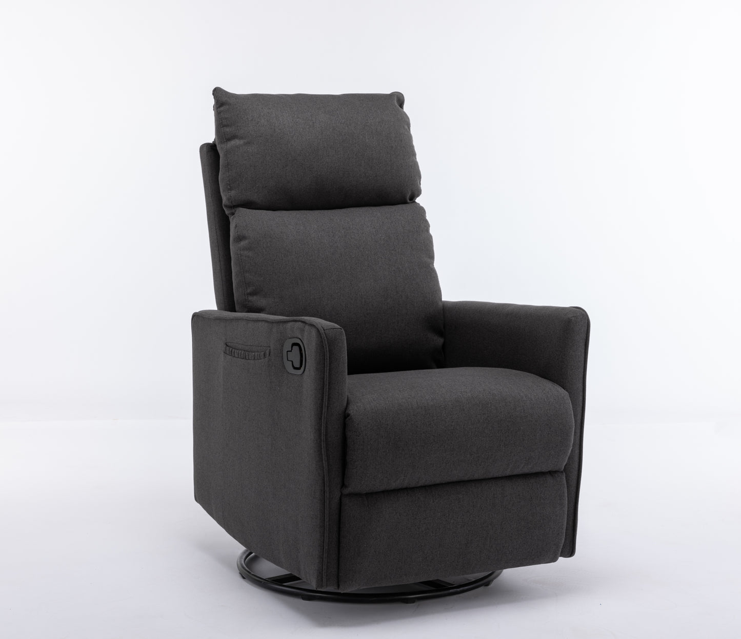 Amity Modern Cotton Linen Rocking Chair
