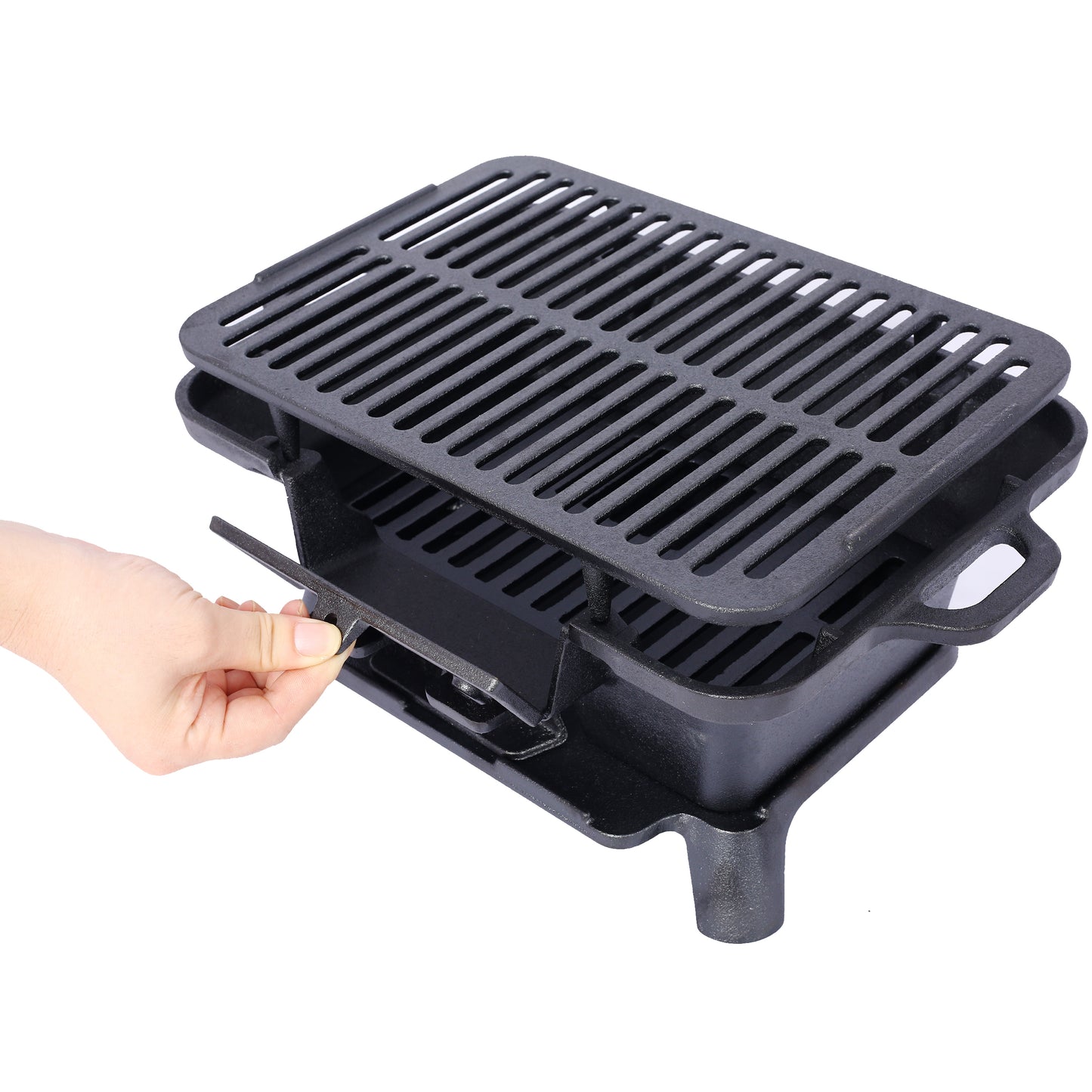 Lazzareschi Industrial Oval Cast Iron Grill