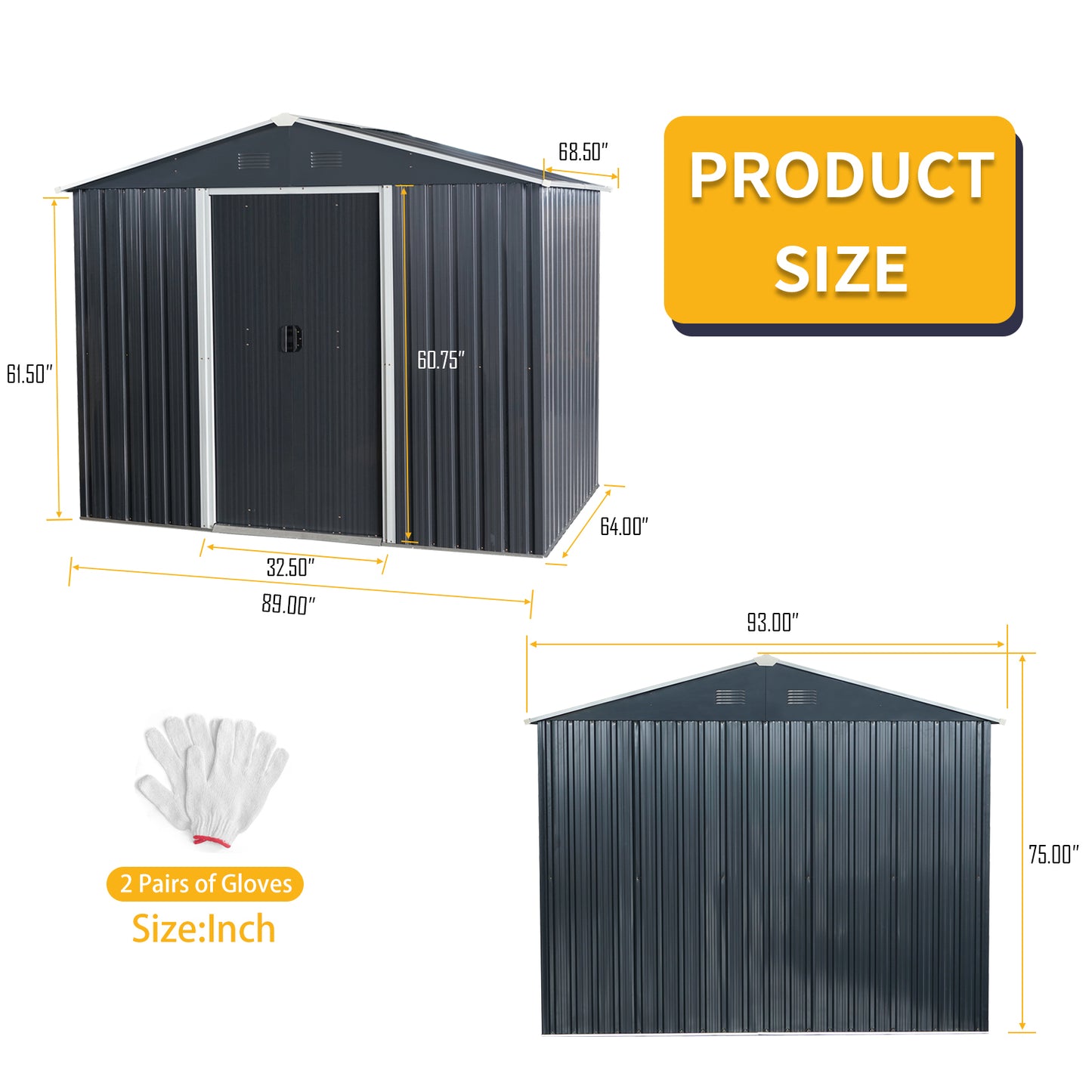 Westport Industrial Outdoor Metal Storage Shed