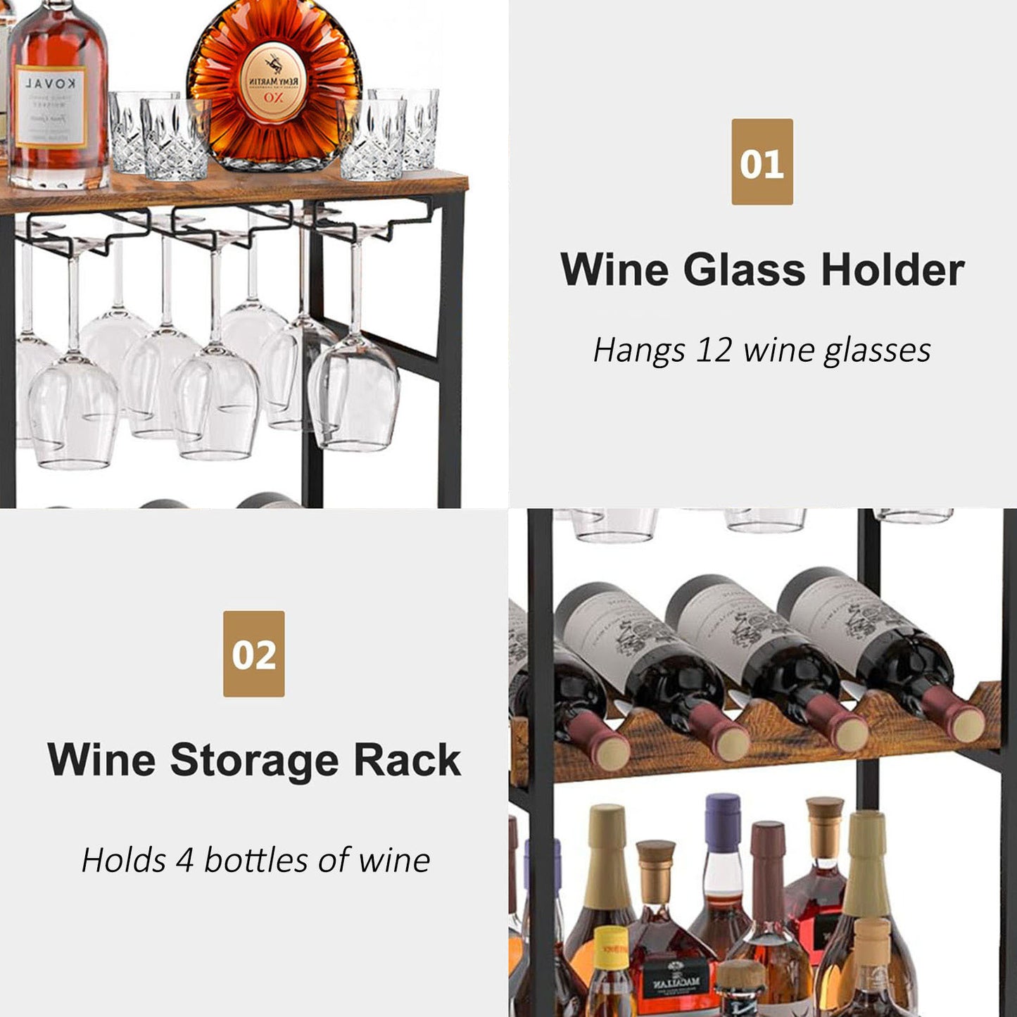 Irvington Industrial Versatile Liquor Wine Stand