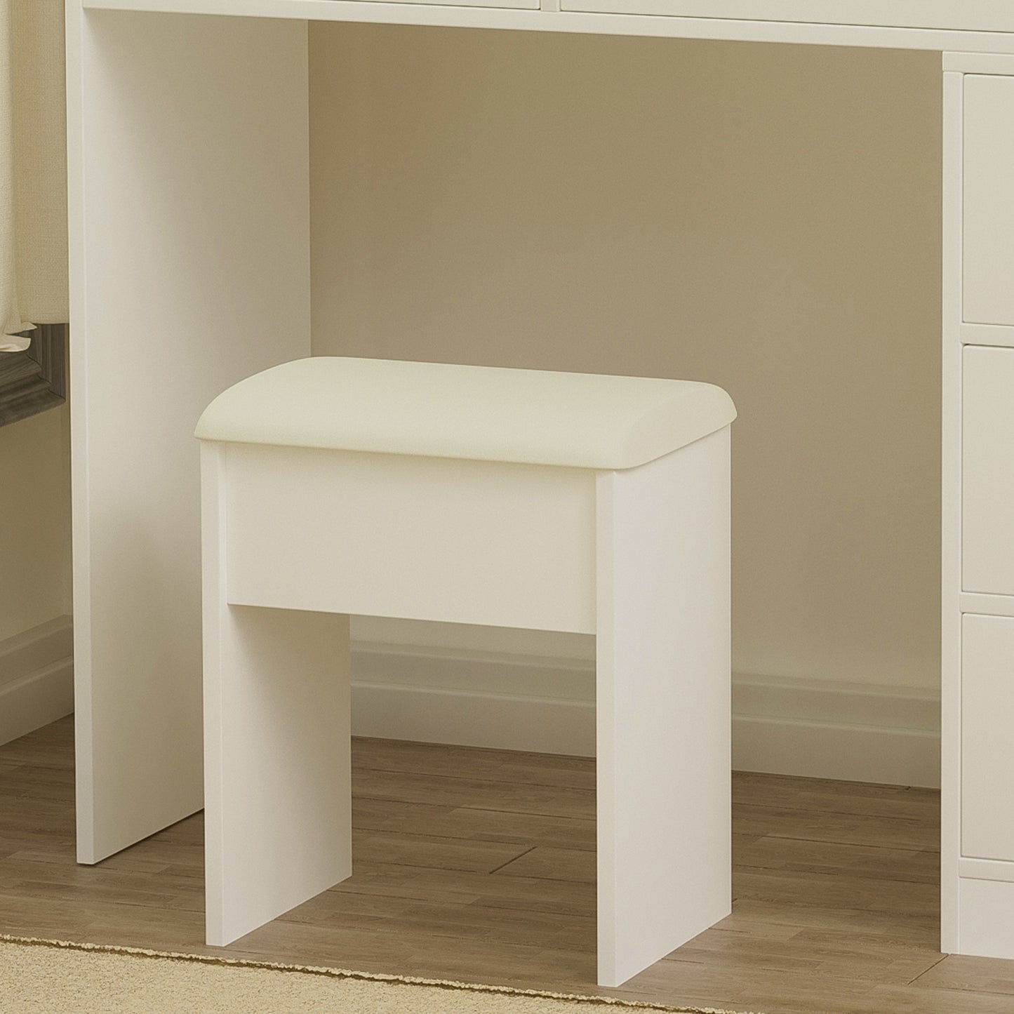 Calista Contemporary Velvet Vanity Desk