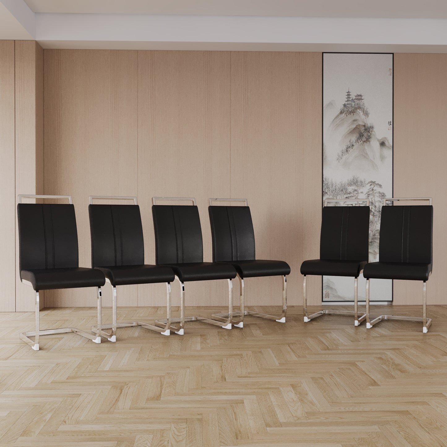 Cleo Modern PU Leather Chairs