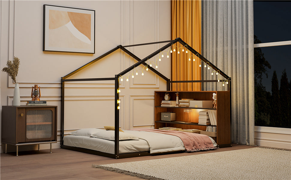 Bartholomew Industrial Metal House Bed Frame