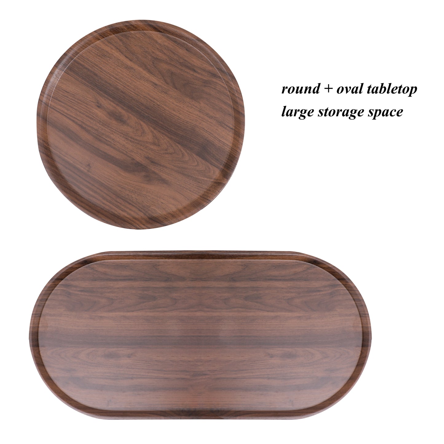Cleo Mid-Century Walnut Coffee Table