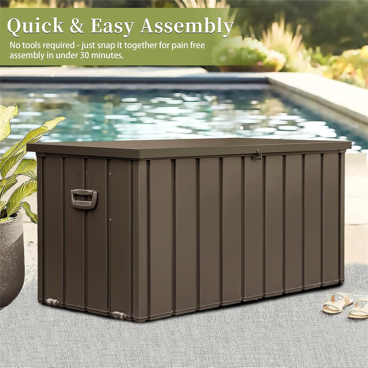Westport Contemporary Storage Patio Box