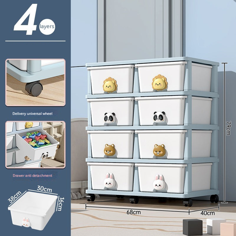 Warmsprings Contemporary Drawer Storage Rack