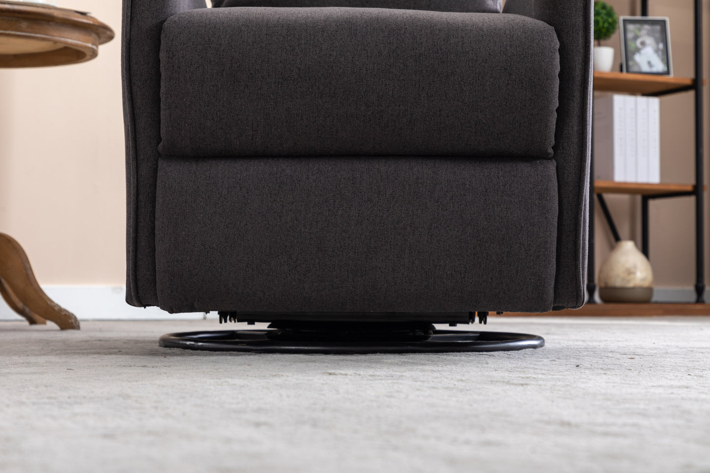 Amity Modern Cotton Linen Rocking Chair