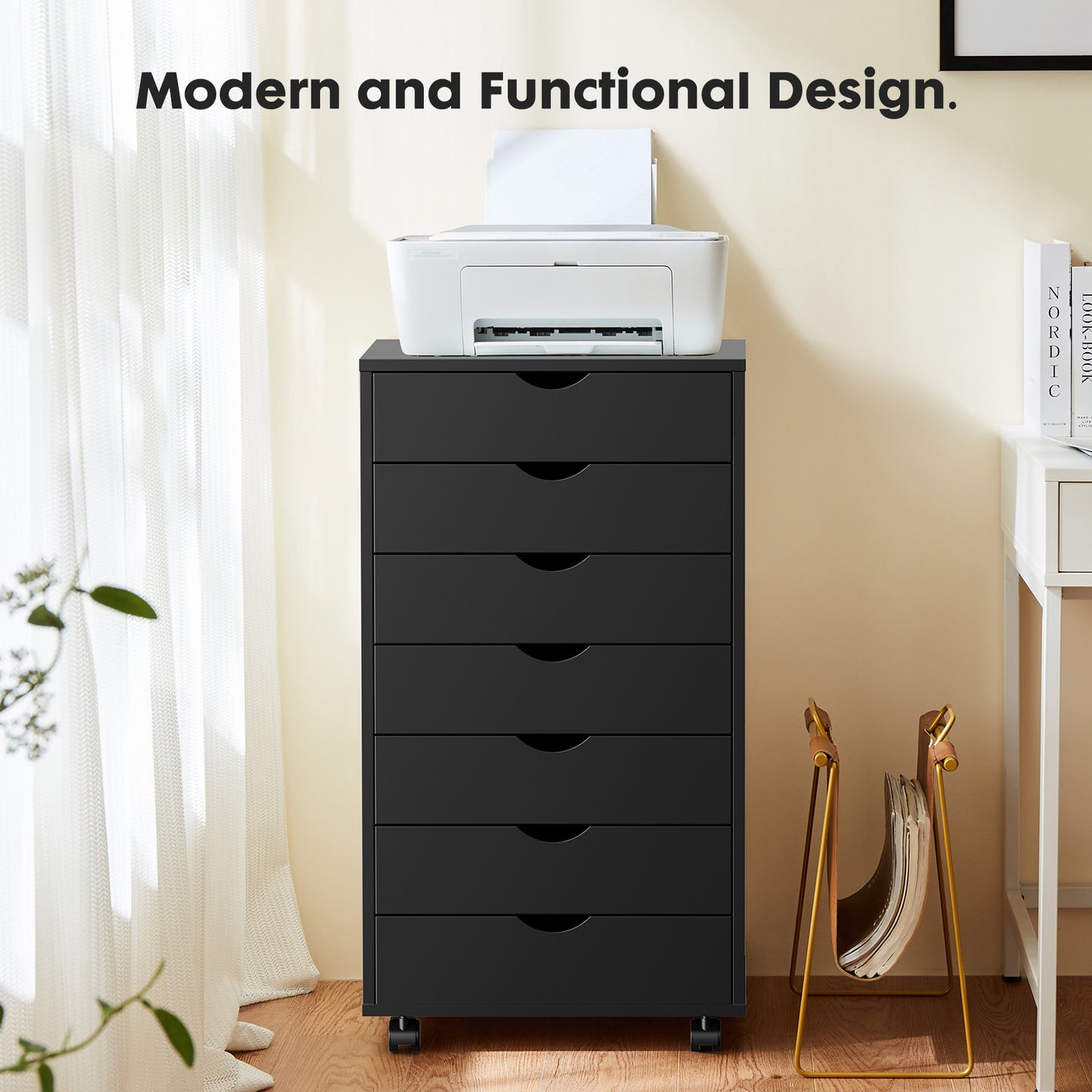 Fremont Modern 7-Drawer Chest Office Cabinet