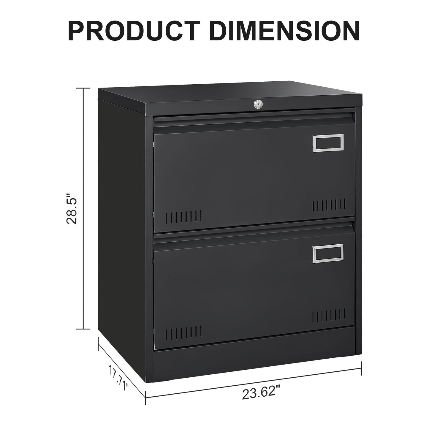 Niles Modern Locking Metal File Cabinet