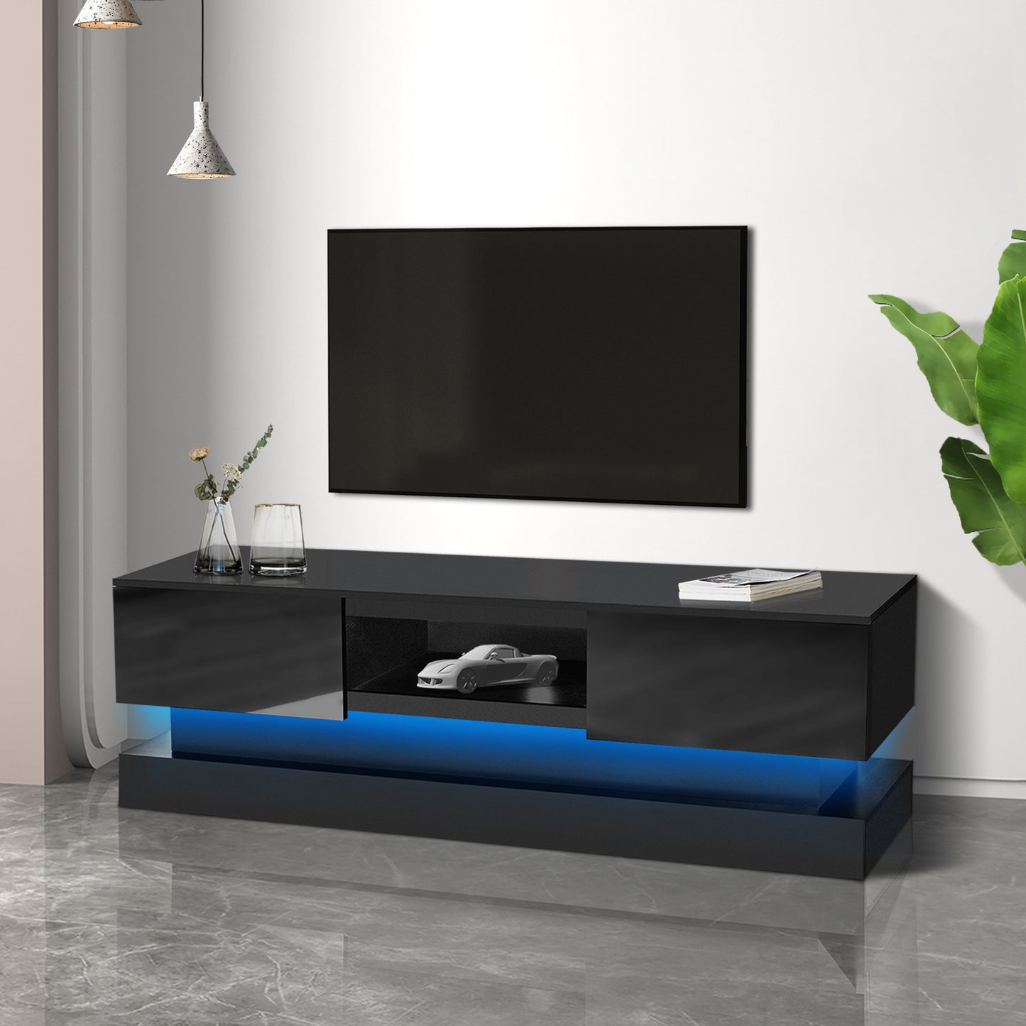 Calista Modern Glossy LED TV Stand