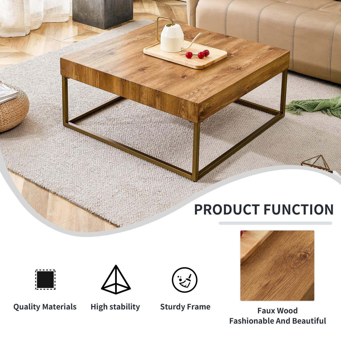 Westport Modern Rectangular Coffee Table